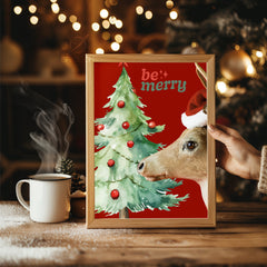 Shooting Star Christmas Poster Tablosu