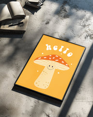 Shroom Hello Poster Tablosu