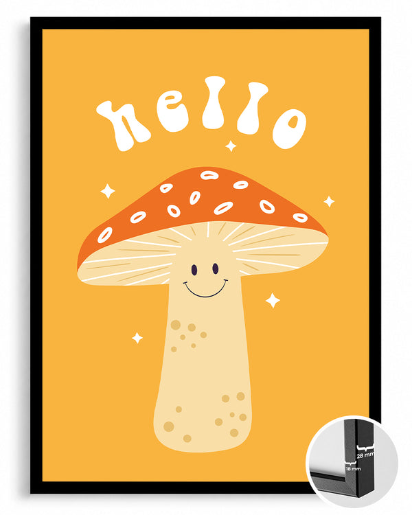 Shroom Hello Poster Tablosu