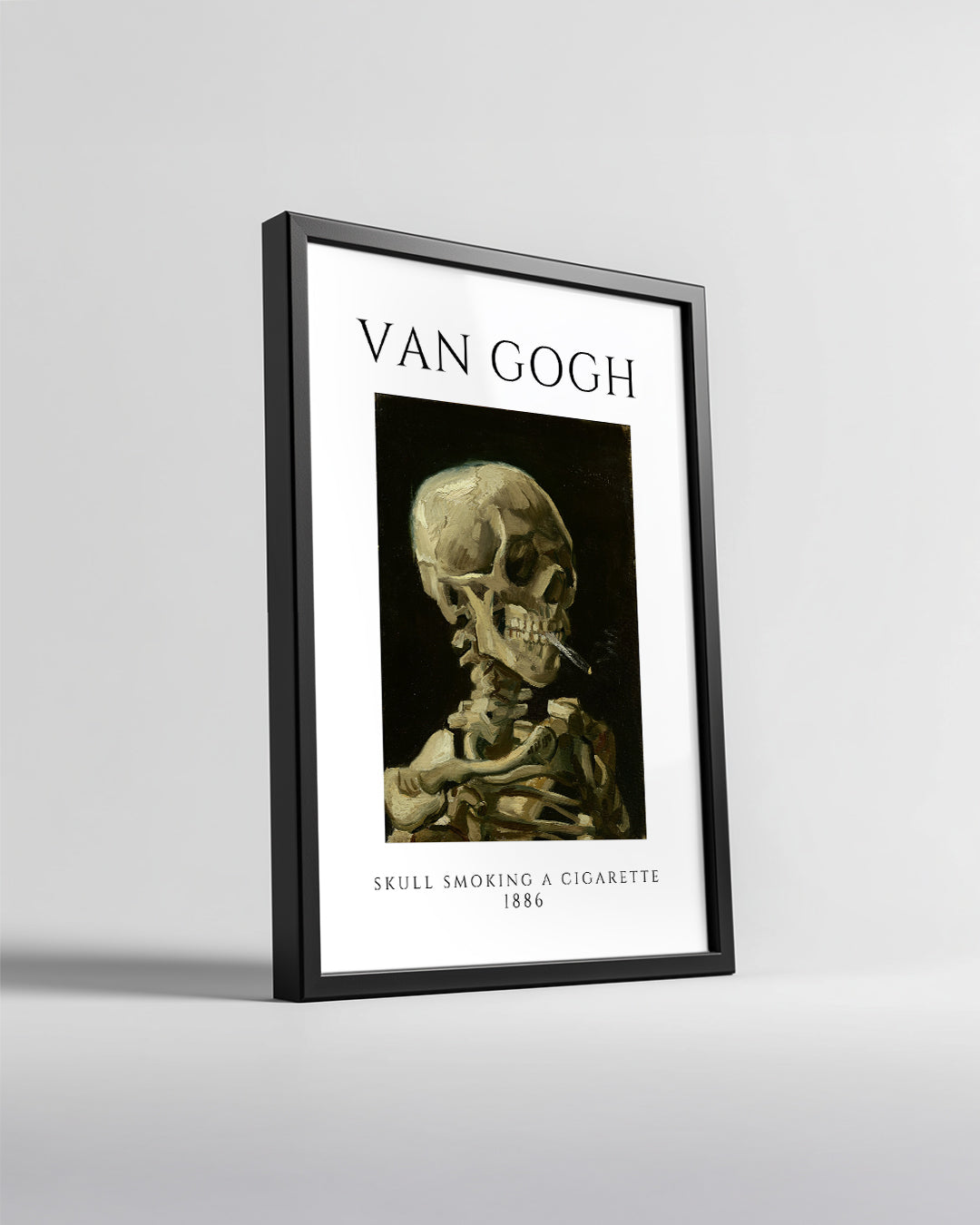 Sigara İçen Kafatası - Vincent van Gogh - 1886 Poster Tablosu