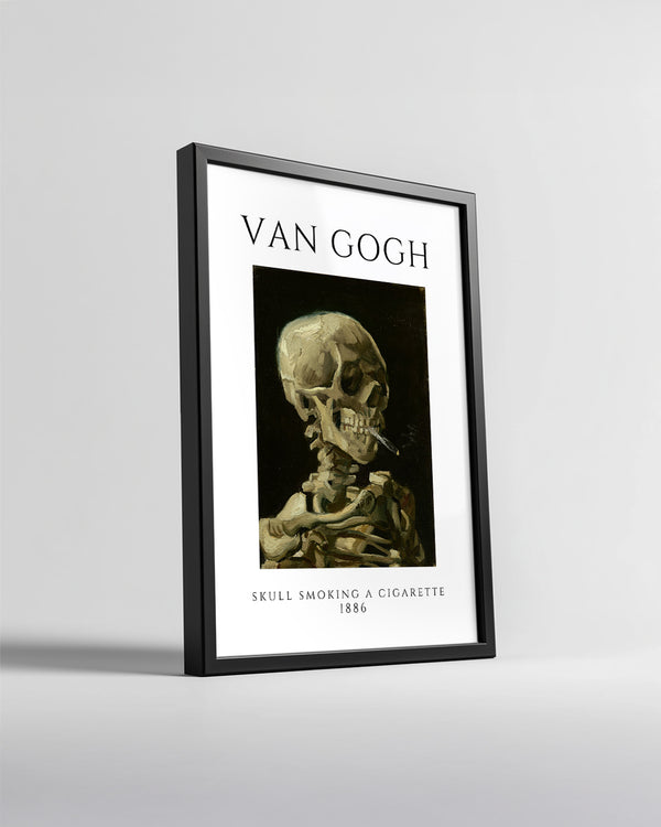 Sigara İçen Kafatası - Vincent van Gogh - 1886 Poster Tablosu