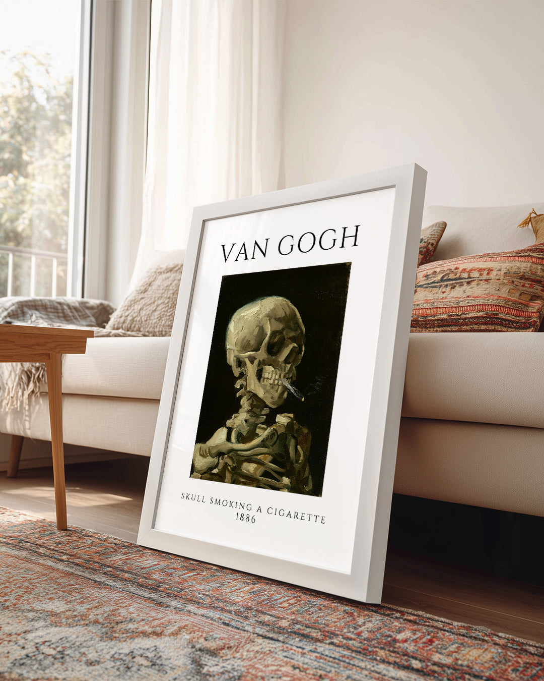 Sigara İçen Kafatası - Vincent van Gogh - 1886 Poster Tablosu