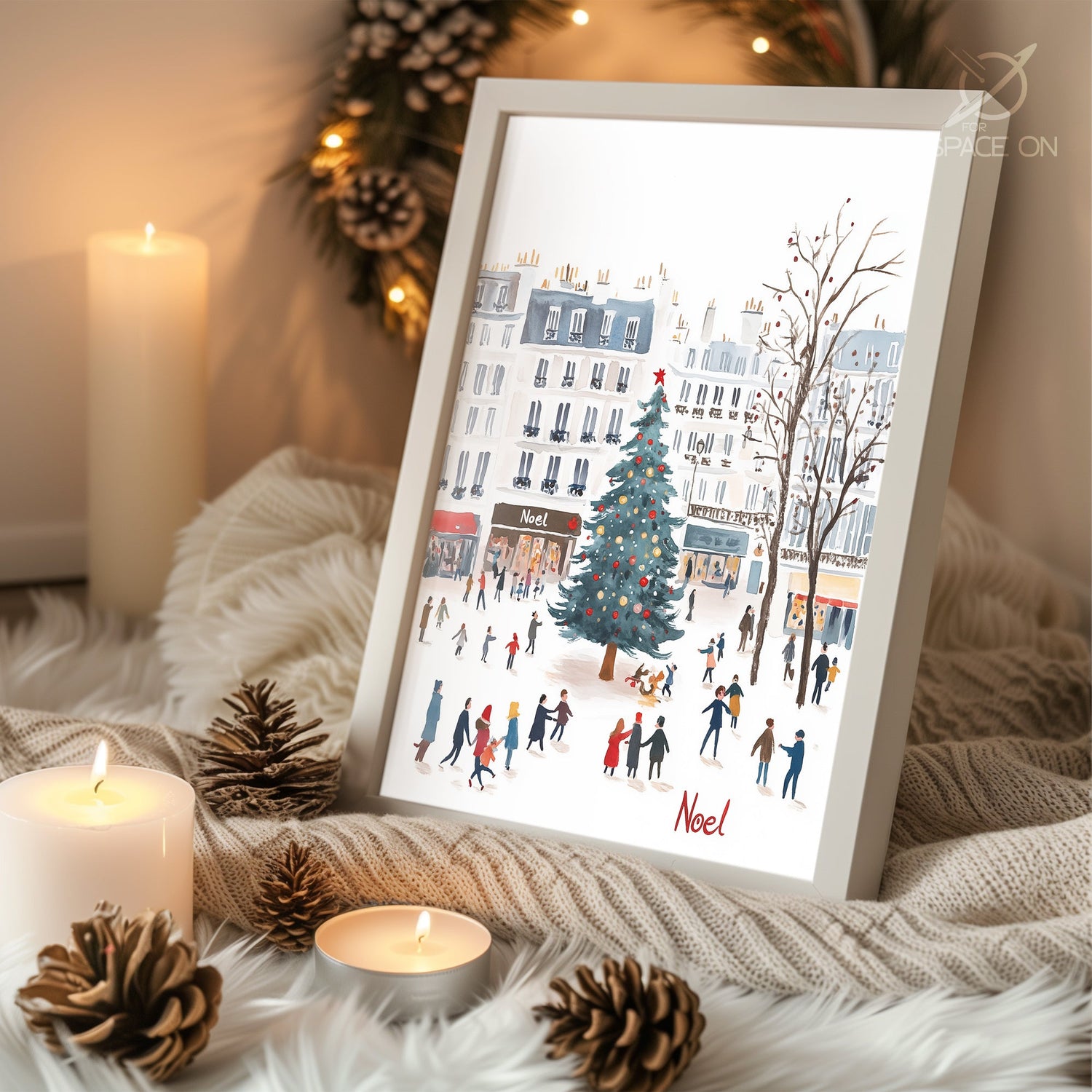 Silent Night Stars Poster Tablosu