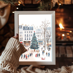 Silent Night Stars Poster Tablosu