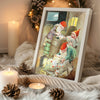 Silent Snow Night Poster Tablosu