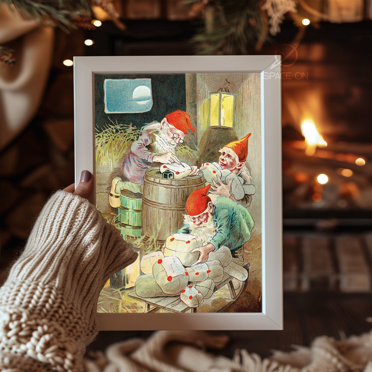 Silent Snow Night Poster Tablosu