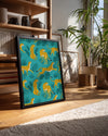 Siyah Benekli Kaplan - Orman Deseni Poster Tablosu