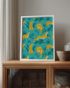 Siyah Benekli Kaplan - Orman Deseni Poster Tablosu