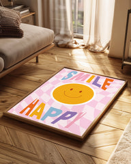Smile Happy Poster Tablosu