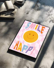 Smile Happy Poster Tablosu