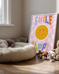 Smile Happy Poster Tablosu