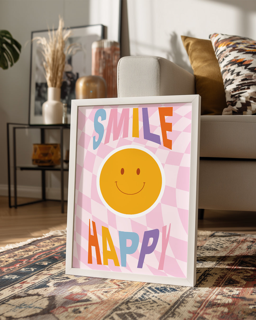 Smile Happy Poster Tablosu