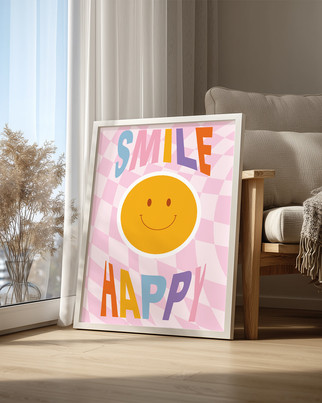 Smile Happy Poster Tablosu