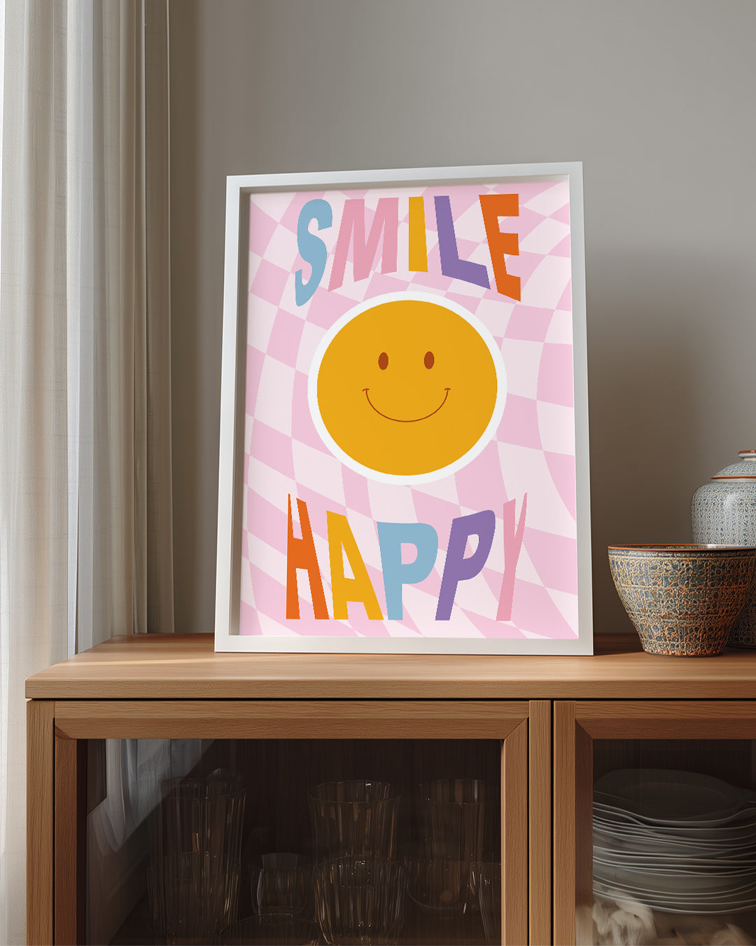 Smile Happy Poster Tablosu