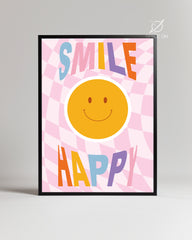 Smile Happy Poster Tablosu