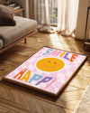 Smile Happy Poster Tablosu