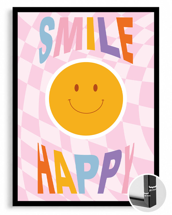 Smile Happy Poster Tablosu