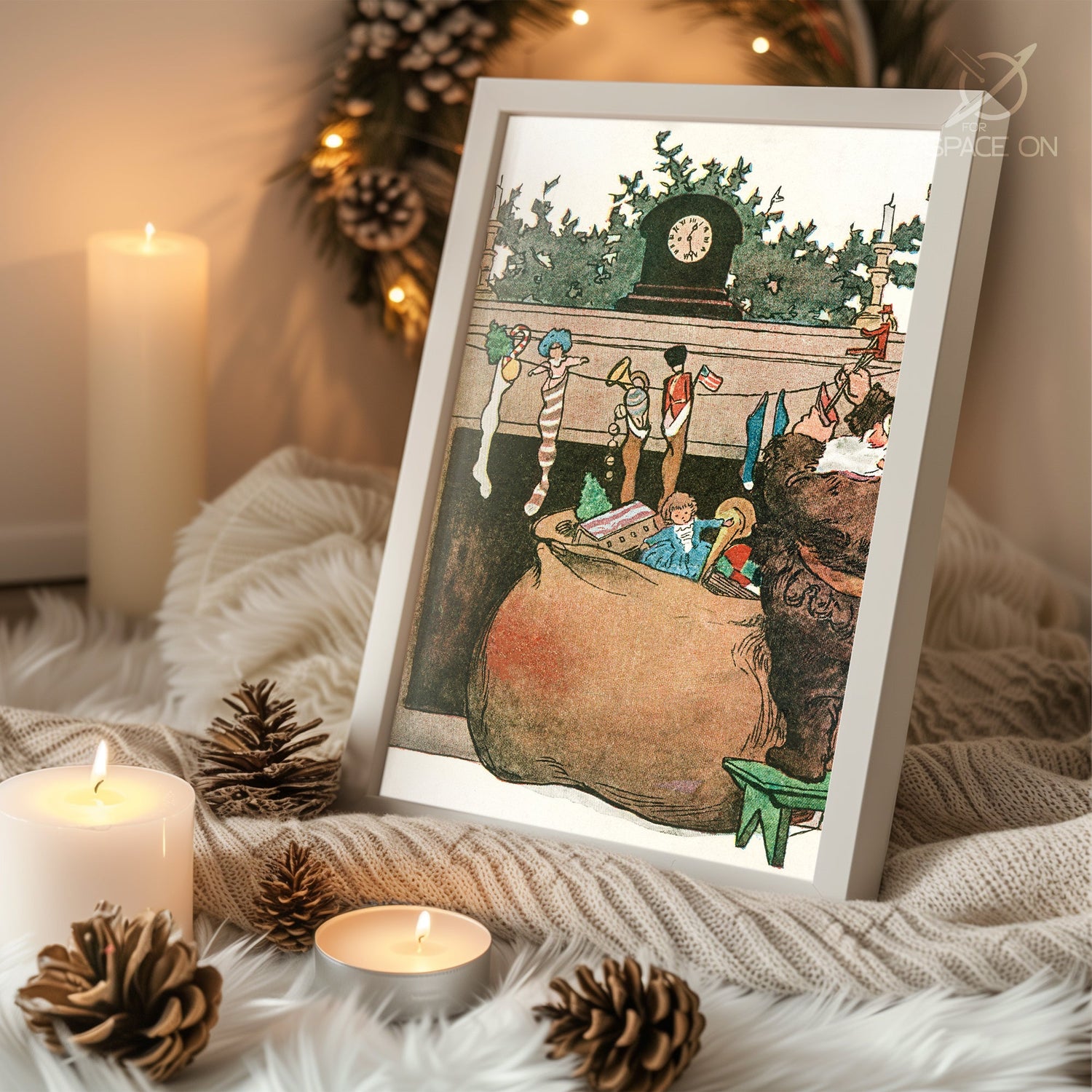 Snow Covered Meadow Poster Tablosu