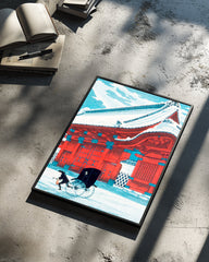 Snow Temple Poster Tablosu