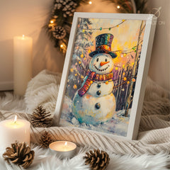 Snowdrift Landscape Poster Tablosu