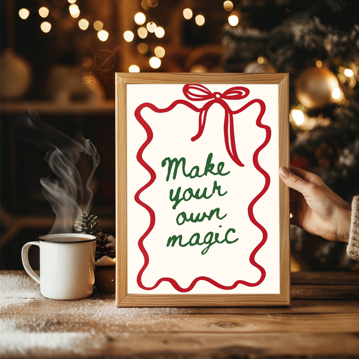 Snowflake Decoration Poster Tablosu