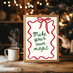 Snowflake Decoration Poster Tablosu