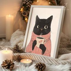 Snowman Garden Scene Poster Tablosu