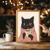 Snowman Garden Scene Poster Tablosu
