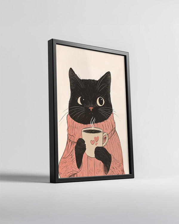 Snowman Garden Scene Poster Tablosu
