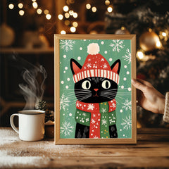Snowman Tea Party Poster Tablosu