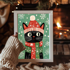 Snowman Tea Party Poster Tablosu