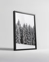 Snowman Under Stars Poster Tablosu