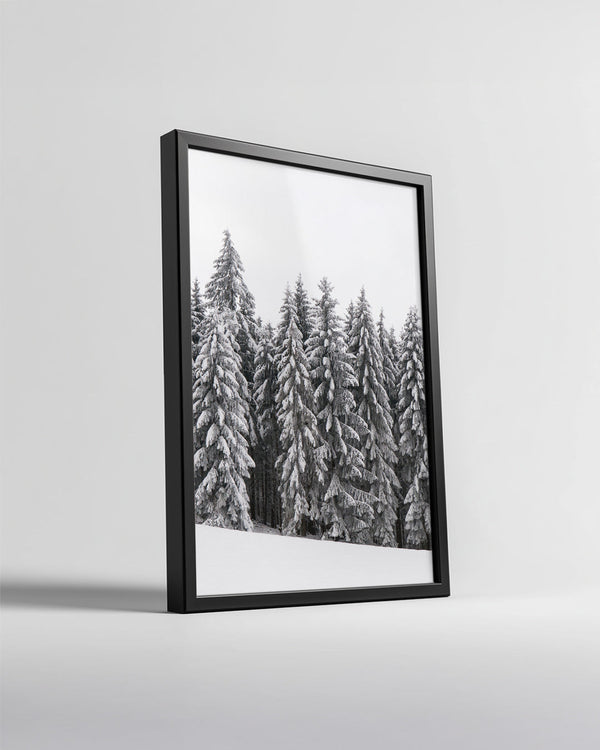 Snowman Under Stars Poster Tablosu