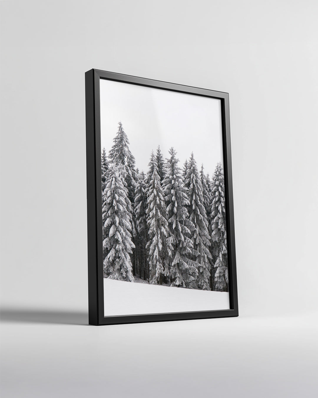 Snowman Under Stars Poster Tablosu