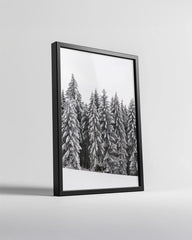 Snowman Under Stars Poster Tablosu