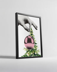 Snowy Hare Art Poster Tablosu