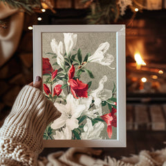 Snowy Owl Night Poster Tablosu