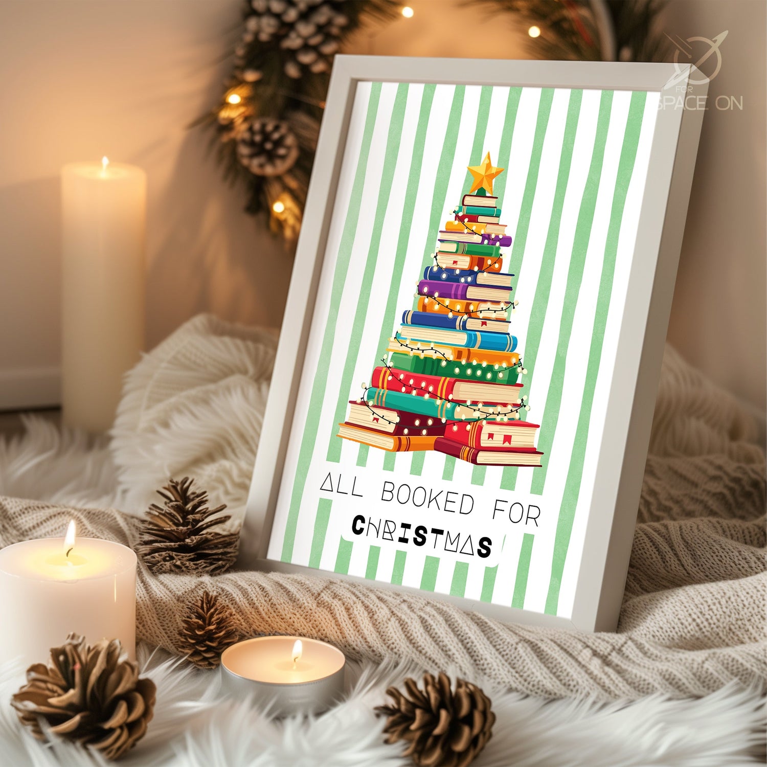 Snowy Pathway Home Poster Tablosu