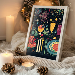 Snowy Pine Tree Paradise Poster Tablosu