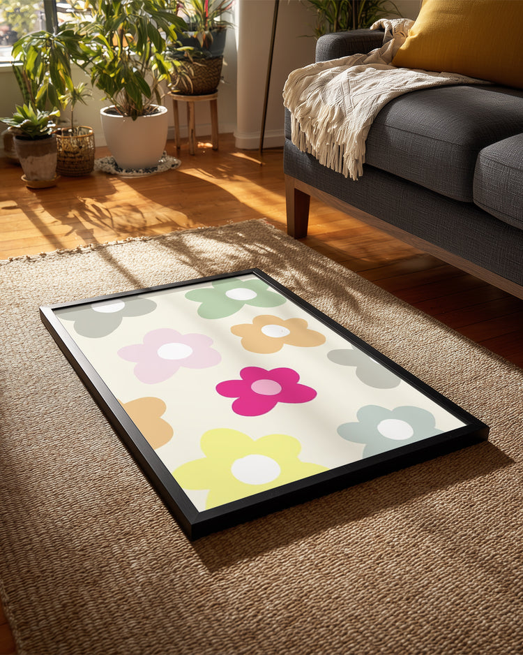 Soft Daisy Poster Tablosu