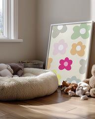 Soft Daisy Poster Tablosu