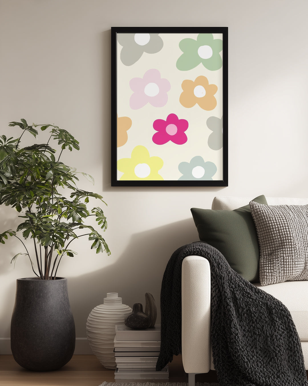 Soft Daisy Poster Tablosu