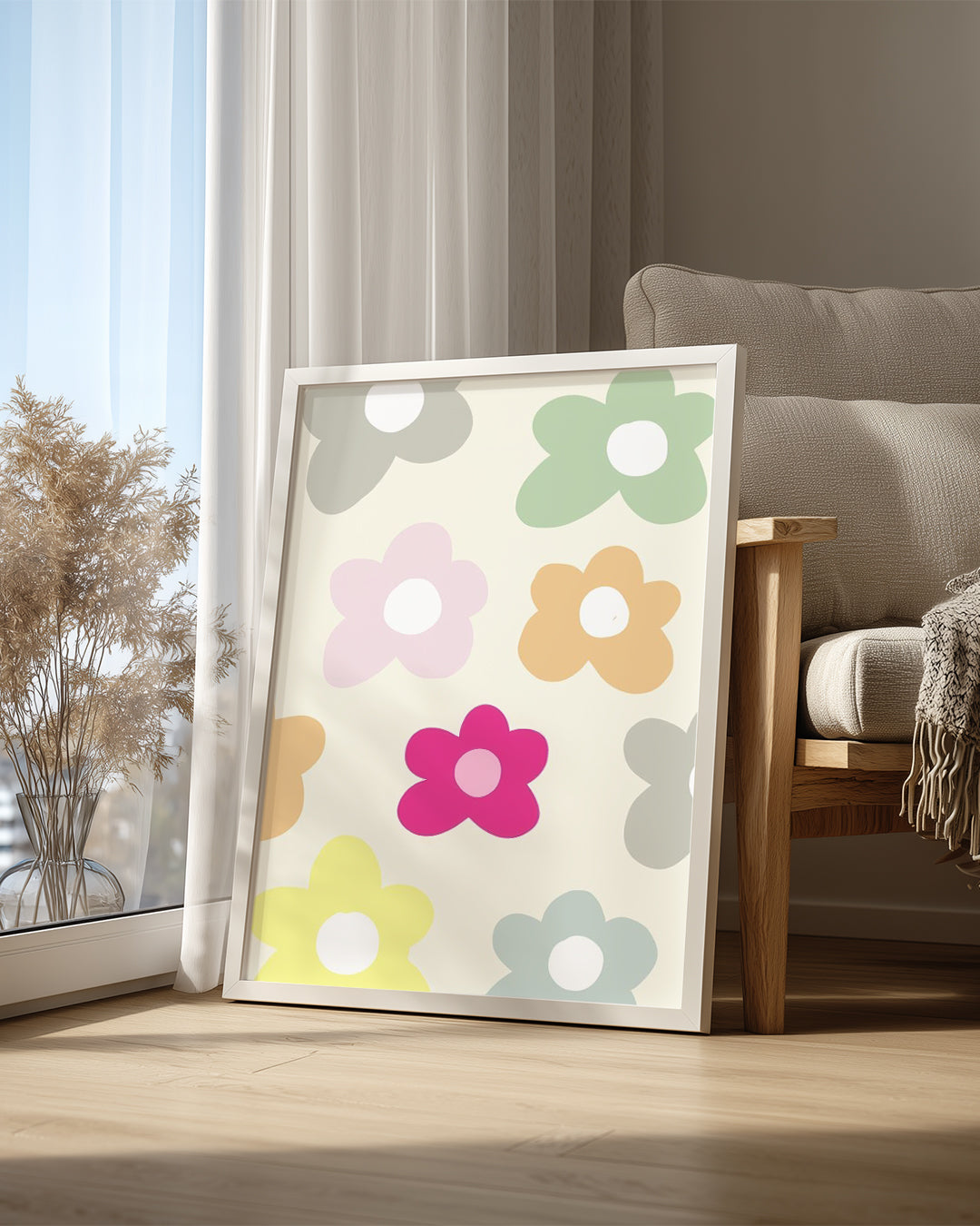 Soft Daisy Poster Tablosu