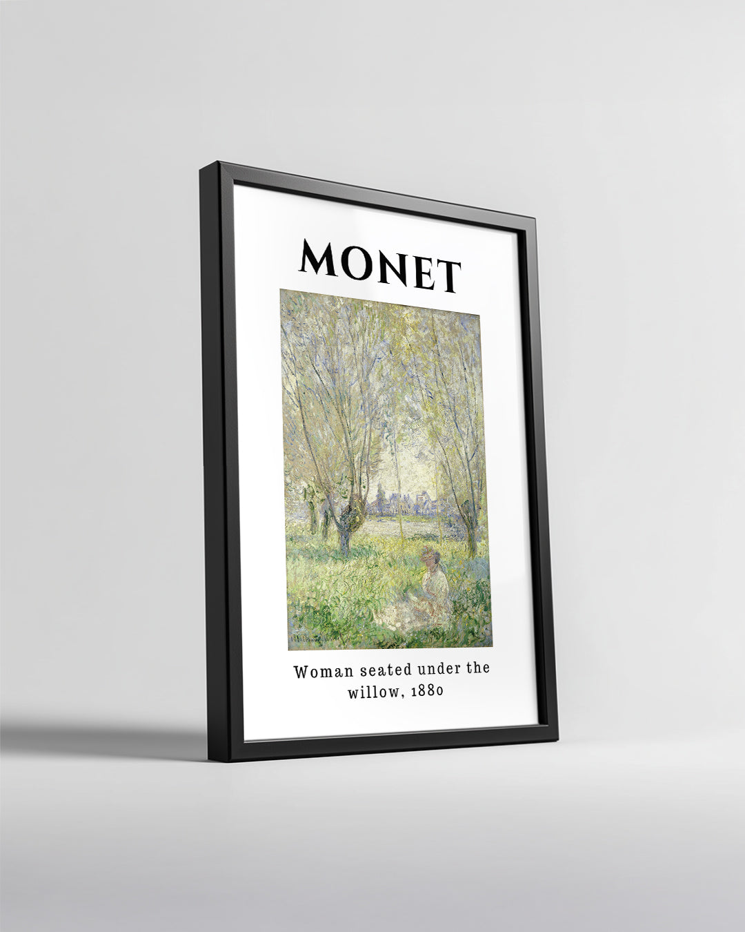 Söğüt Altında Oturan Kadın - Claude Monet - 1880 Poster Tablosu