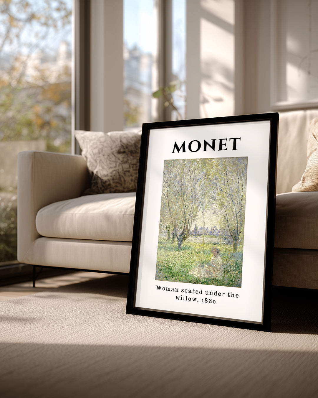 Söğüt Altında Oturan Kadın - Claude Monet - 1880 Poster Tablosu