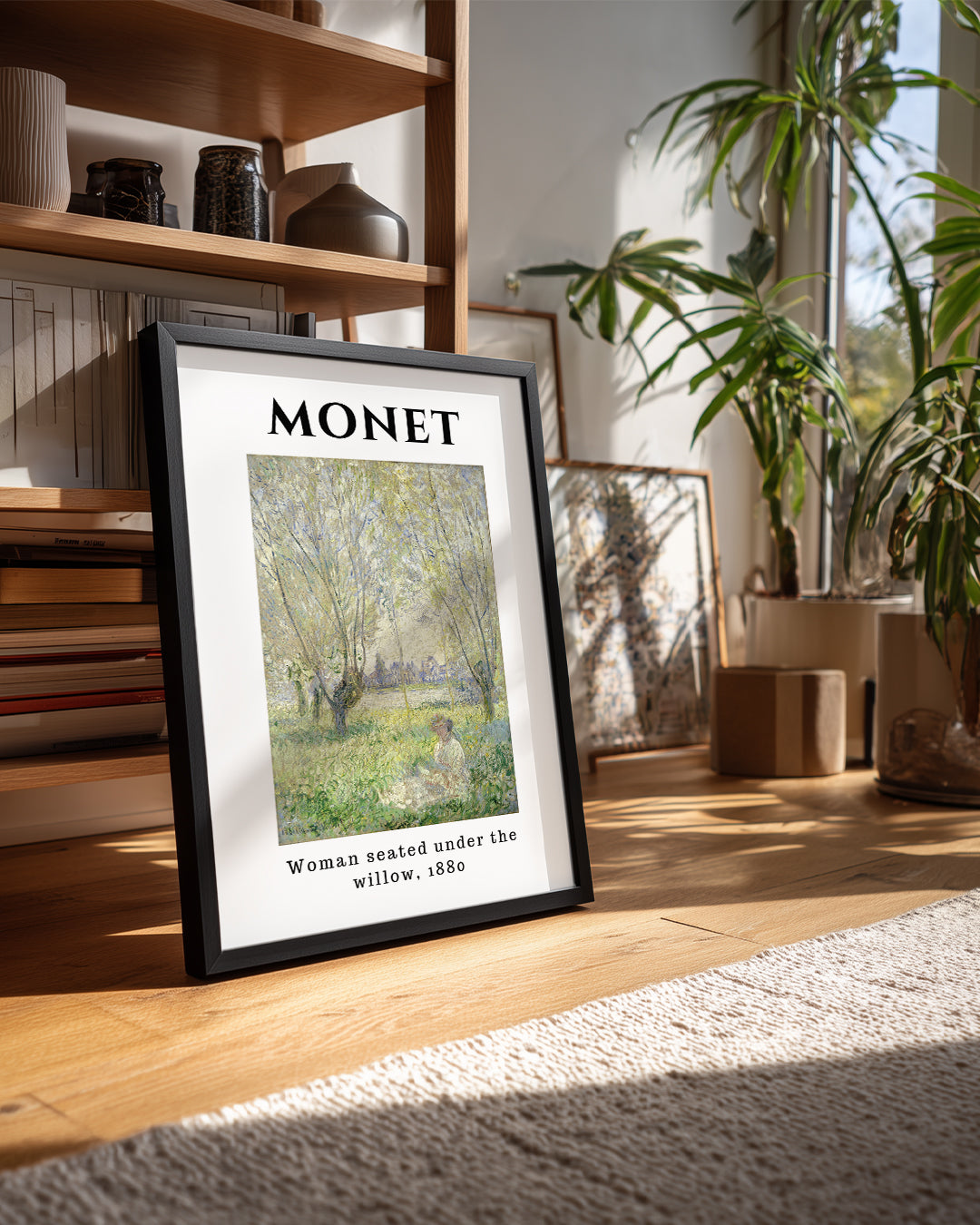 Söğüt Altında Oturan Kadın - Claude Monet - 1880 Poster Tablosu
