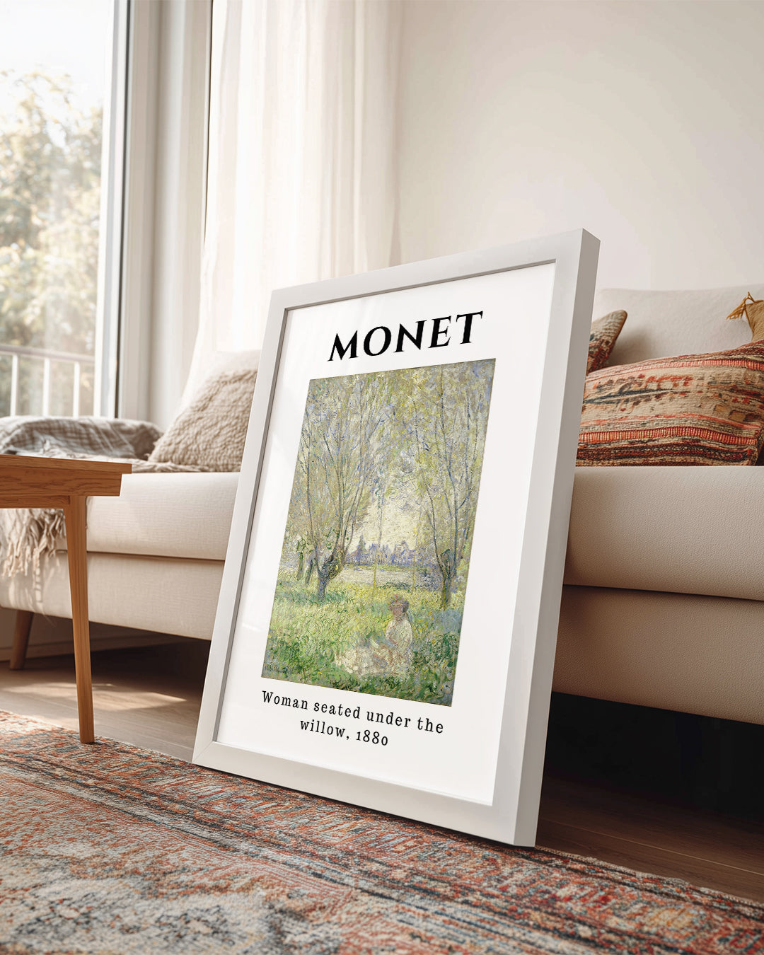 Söğüt Altında Oturan Kadın - Claude Monet - 1880 Poster Tablosu