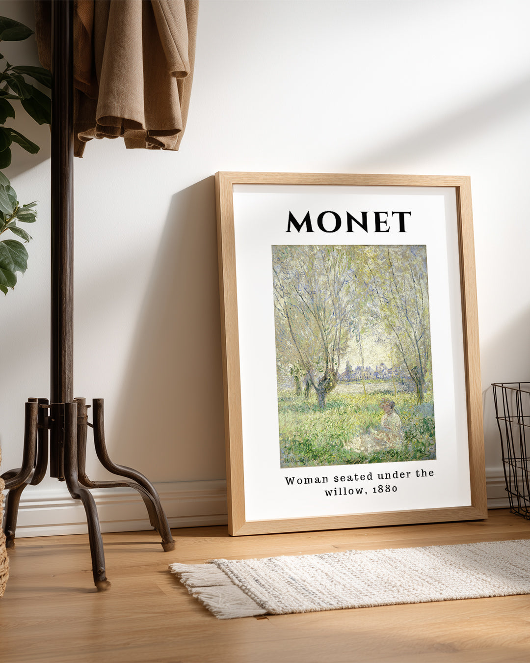 Söğüt Altında Oturan Kadın - Claude Monet - 1880 Poster Tablosu