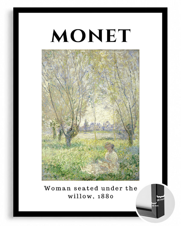 Söğüt Altında Oturan Kadın - Claude Monet - 1880 Poster Tablosu