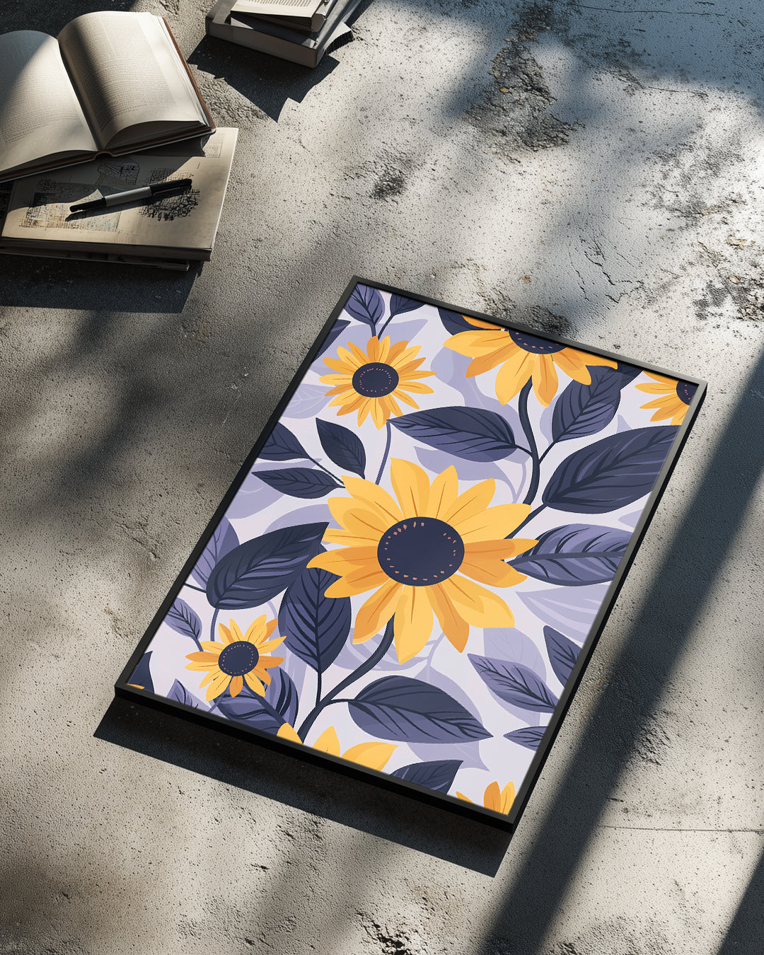 Soleil Mauve Poster Tablosu